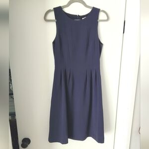 H&M Formal Sleeveless Scoop Neckline Fit & Flare Navy Dress